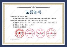 14届GIS大赛获奖教师证书-13 JA01315vip太阳集团官网张鹏飞